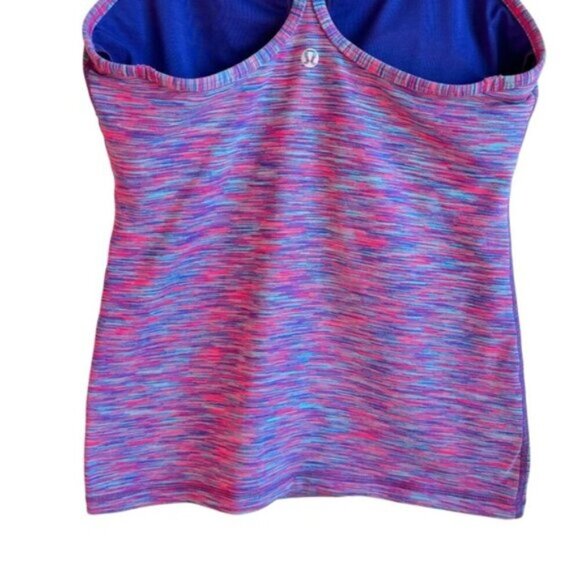 Lululemon Power Y Tank Size 6 Wee Are From Space Dye Purple Multi - Picture 7 of 11